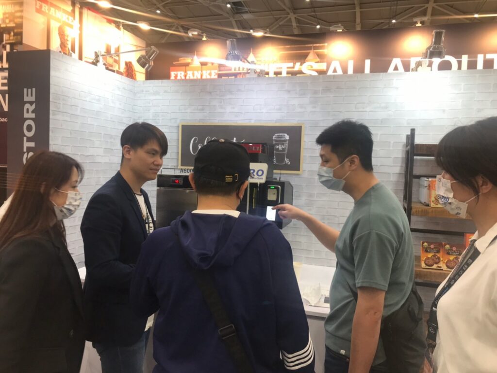 CicaPro自家於2022台灣國際咖啡展-最新咖啡科技與精品咖啡分享 FRANKE A600咖啡機展覽現場