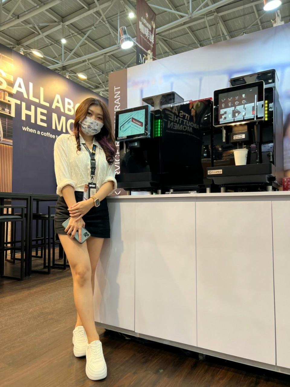 CicaPro自家於2022台灣國際咖啡展-最新咖啡科技與精品咖啡分享 FRANKE A800咖啡機展覽現場