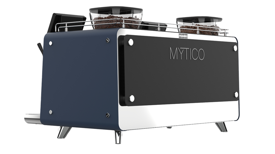 自家Cicapro代理的Mytico義式咖啡機背面左側角30度照片